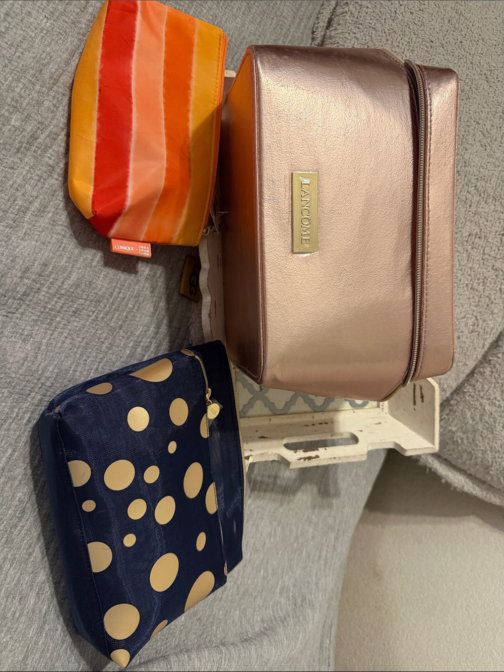 Lancôme, Estée Lauder, Clinique Cosmetic Case and Small bags.